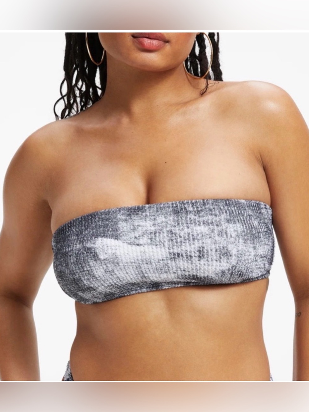 Tie Dye Bandeau Bikini Top